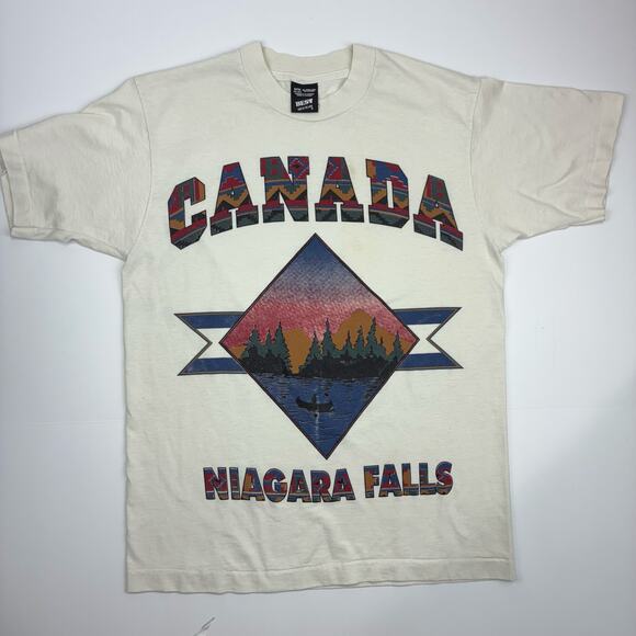 American Vintage Other - Vintage Canada Niagara Falls Graphic Tee Cream Single Stitch M